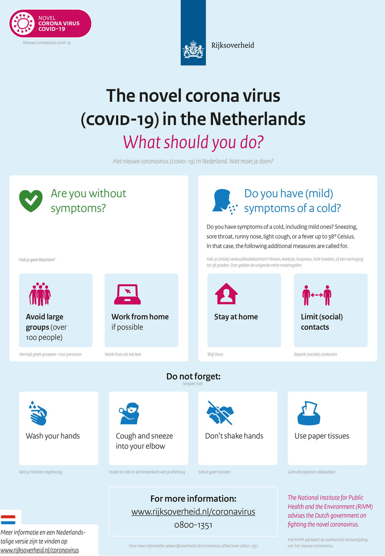 New measures to stop spread of coronavirus in the Netherlands News